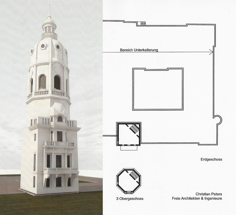 Visualisierung Schlossturm Neustrelitz